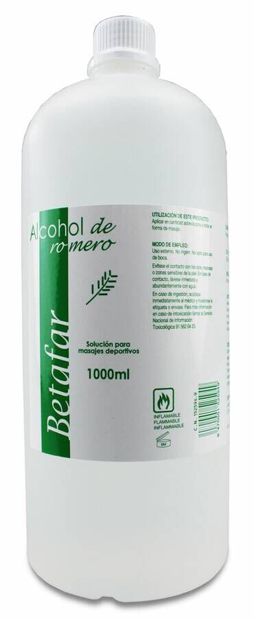 Betafar Alcohol De Romero 1 Envase 1000 ml