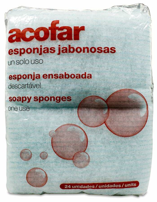 Acofar Esponja Enjabonada Desechable 24 Esponjas