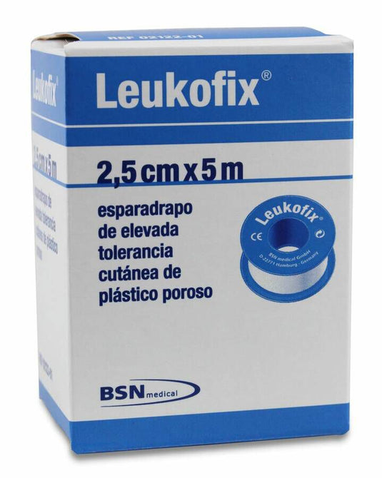 Esparadrapo Hipoalergico Leukofix Plastico 1 Unidad 5 m x 2,5 cm