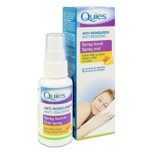 Quies Spray Bucal Antirronquidos 1 Envase 70 ml Miel Y Limon