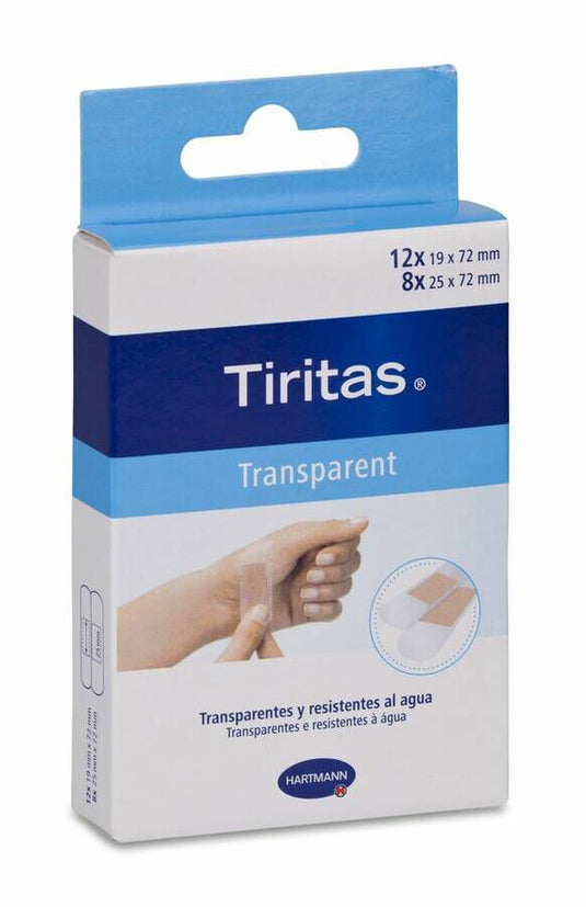 Tiritas Transparent 20 Unidades Surtido 2 Tamaños