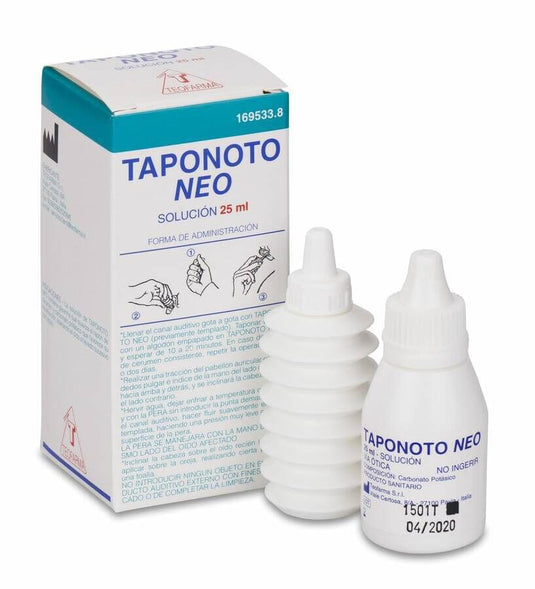 Taponoto Neo Solucion Limpieza Oidos 1 Vial Gotero 25 ml Y Pera