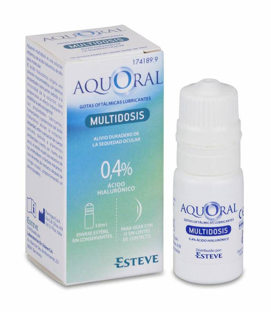 Aquoral Multidosis Gotas Oftalmicas Lubricantes Esteriles 1 Envase 10 ml