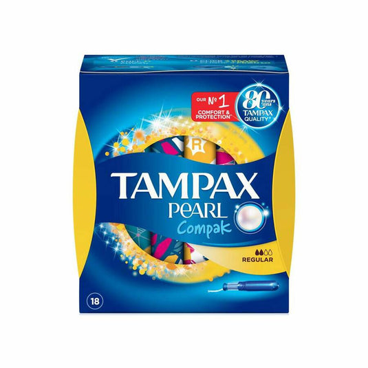 Tampax Compak Pearl Tampon 100%algodon 16 Unidades Regular