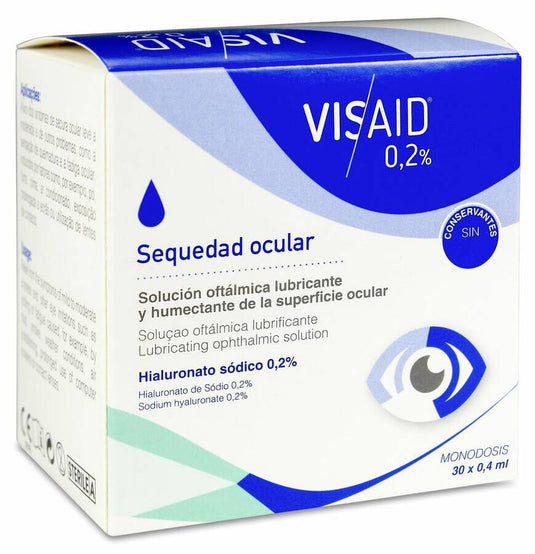 Visaid 0.2% Gotas Oculares Esteril 30 Monodosis 0,4 ml