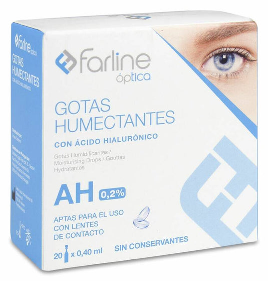 Farline optica gotas humectantes ah 0.2% gotas oftalmicas esteriles 20 monodosis 0,4 ml