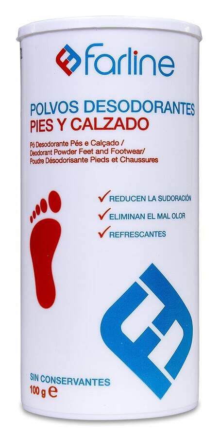 Farline desodorante polvo pies y calzado 1 envase 100 g