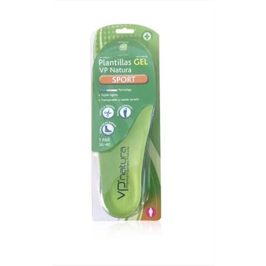 Plantillas De Gel Recortable Vp Natura Sport 1 Par Hombre