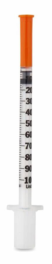 Jeringa De Insulina Escala 2 En 2 Bd Microfine+ U 100 10 Unidades 1 mm 29 g 12,7 mmx 0,33 mm