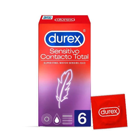 Durex Sensitivo Contacto Total Preservativos 6 Unidades