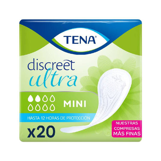 Absorbente Incontinencia Orina Ligera Tena Discreet Ultra Mini 20 Unidades