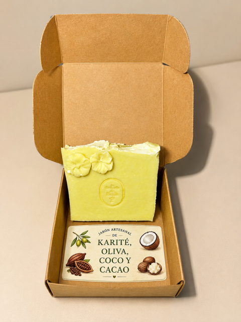 Jabón de KARITÉ, OLIVA, COCO Y CACAO