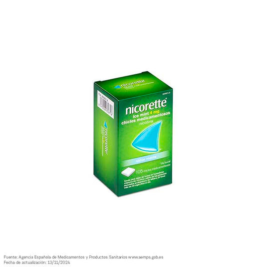 NICORETTE ICE MINT 4 mg 30 CHICLES MEDICAMENTOSOS