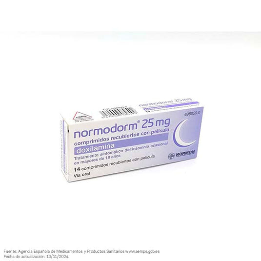 NORMODORM 25 mg 14 COMPRIMIDOS RECUBIERTOS