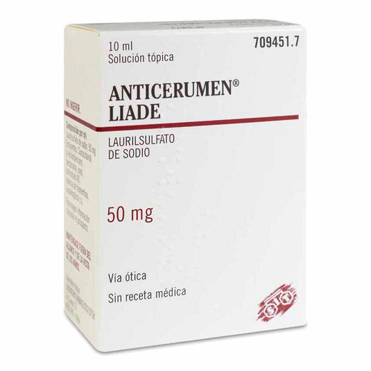Anticerumen liade 50 mg/ml gotas oticas en solucion 1 frasco 10 ml