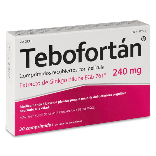 TEBOFORTAN 240 mg 30 COMPRIMIDOS RECUBIERTOS