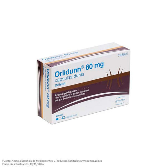 ORLIDUNN 60 mg 120 CAPSULAS