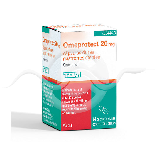 OMEPROTECT 20 mg 14 CAPSULAS GASTRORRESISTENTES (FRASCO)