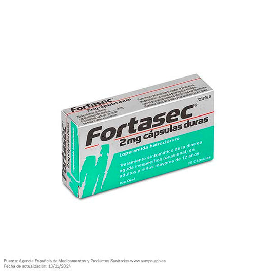 FORTASEC 2 mg 20 CAPSULAS