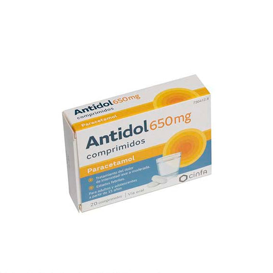 ANTIDOL 650 mg 20 COMPRIMIDOS