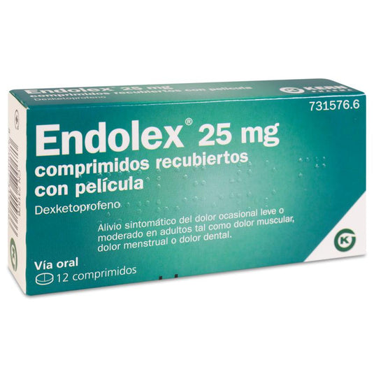 ENDOLEX 25 mg 12 COMPRIMIDOS