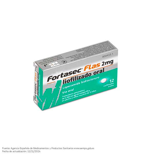 FORTASEC FLAS 2 mg 12 LIOFILIZADOS ORALES