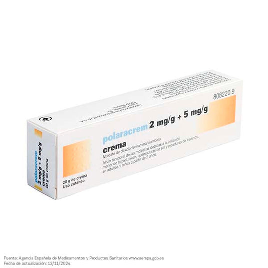 Polaracrem 2 mg/g + 5 mg/g crema 1 tubo 20 g