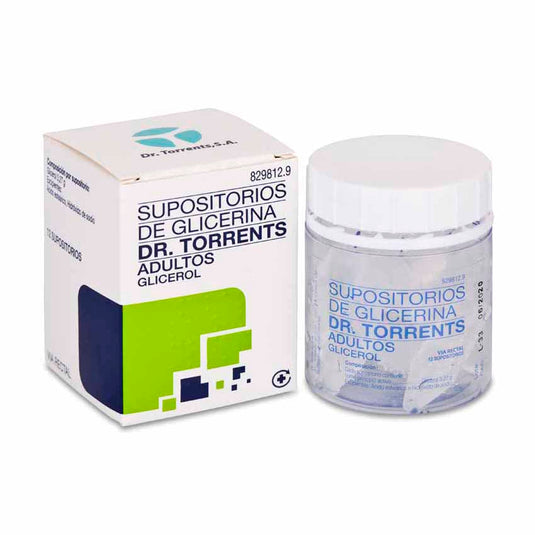 Supositorios de glicerina dr. torrents adultos 3,27 g 12 supositorios