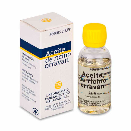 Aceite ricino orravan 1 g/ml liquido oral 1 frasco 25 ml