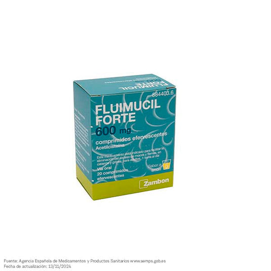 FLUIMUCIL FORTE 600 mg 20 COMPRIMIDOS EFERVESCENTES