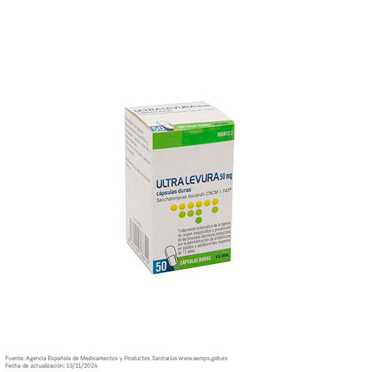 ULTRA-LEVURA 50 mg 50 CAPSULAS