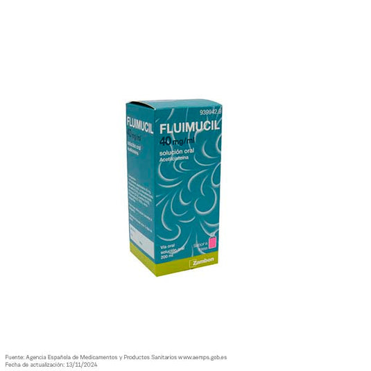 Fluimucil 40 mg/ml solucion oral 1 frasco 200 ml