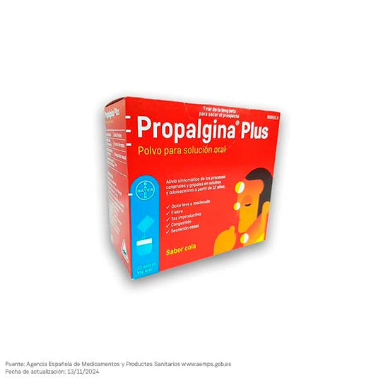 PROPALGINA PLUS 10 SOBRES POLVO PARA SOLUCION ORAL