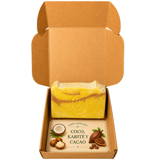 Jabón de COCO, KARITÉ y CACAO