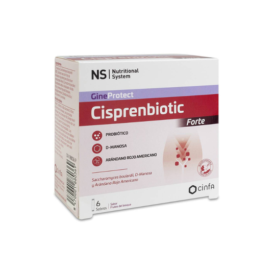 Ns Gineprotect Cisprenbiotic Forte 6 Sobres 2,2 g Sabor Frutos Del Bosque