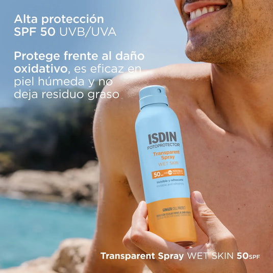 Transparent Spray Wet Skin SPF 50