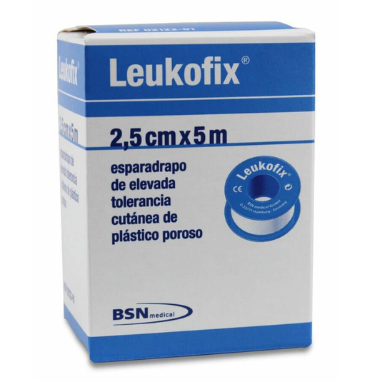 Esparadrapo Hipoalergico Leukofix Plastico 1 Unidad 5 m x 2,5 cm