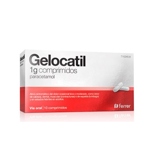 GELOCATIL 1 g 10 COMPRIMIDOS