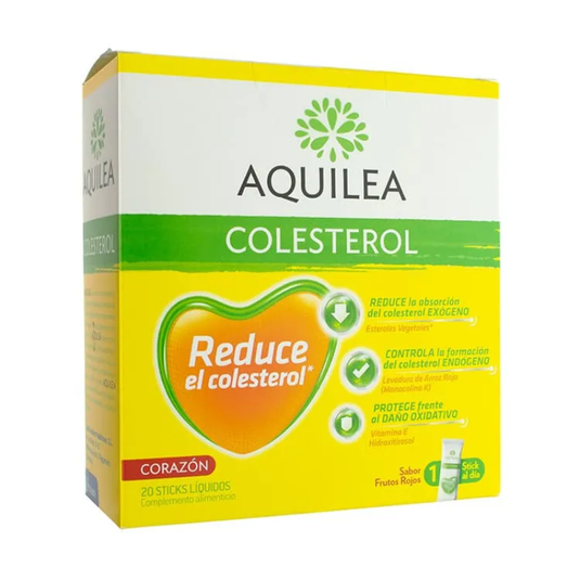 Aquilea Colesterol 20 Sticks Liquidos Sabor Frutos Rojos