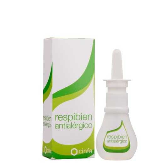 Respibien antialergico 0,5 mg/ml + 0,5 mg/ml solucion para pulverizacion nasal 1 frasco 15 ml