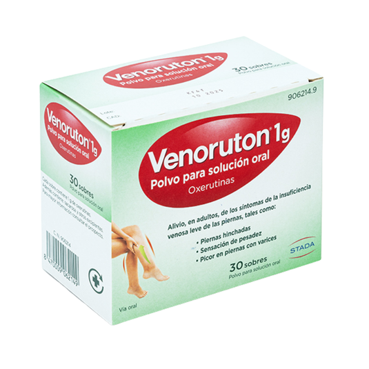VENORUTON OXERUTINAS 1 g 30 SOBRES POLVO PARA SOLUCION ORAL