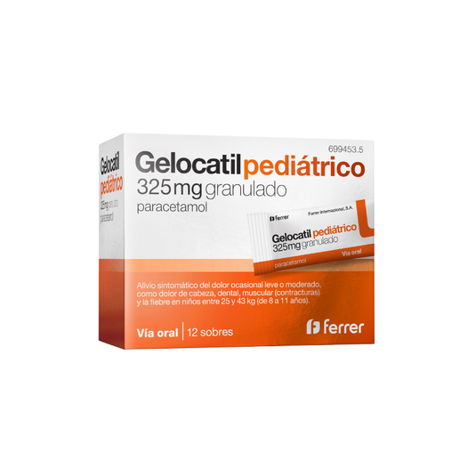 GELOCATIL 325 mg 12 SOBRES GRANULADO ORAL