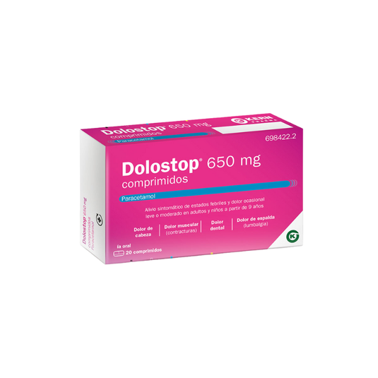 DOLOSTOP 650 mg 20 COMPRIMIDOS