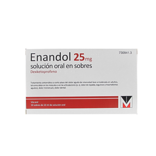 ENANDOL 25 mg 10 SOBRES SOLUCION ORAL 10 ml