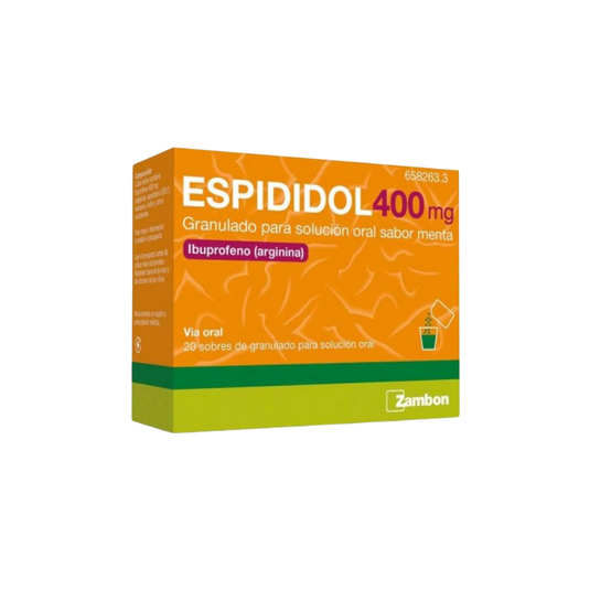 ESPIDIDOL 400 mg 20 SOBRES GRANULADO PARA SOLUCION ORAL (SABOR MENTA)