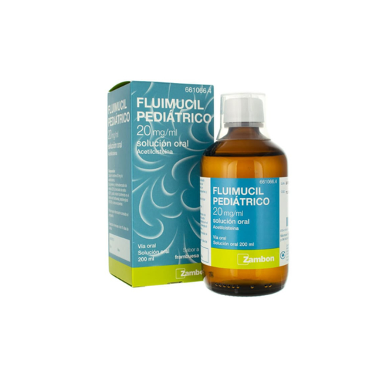 Fluimucil pediatrico 20 mg/ml solucion oral 1 frasco 200 ml