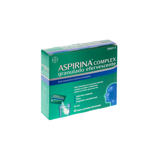 ASPIRINA COMPLEX 10 SOBRES GRANULADO EFERVESCENTE