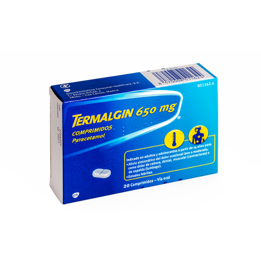 TERMALGIN 650 mg 20 COMPRIMIDOS