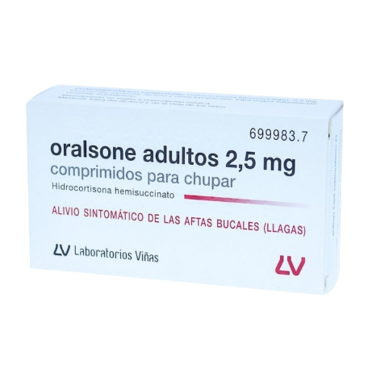 Oralsone adultos 2,5 mg 12 comprimidos para chupar