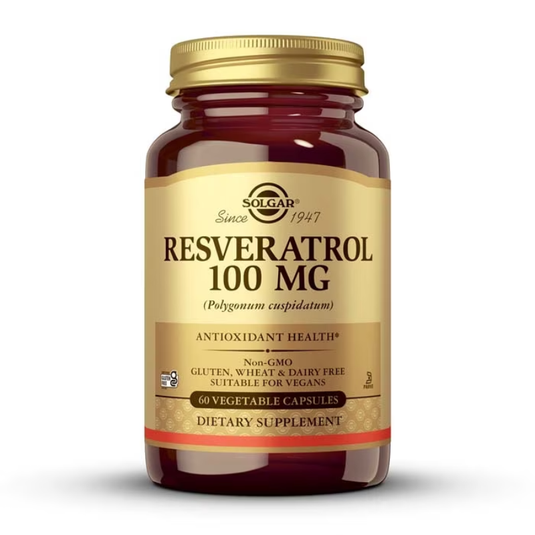 SOLGAR Resveratrol 100mg 60 cápsulas vegetales